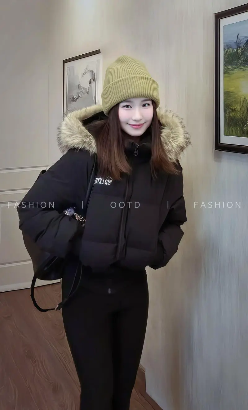 穿羽绒服怎么搭配帽子