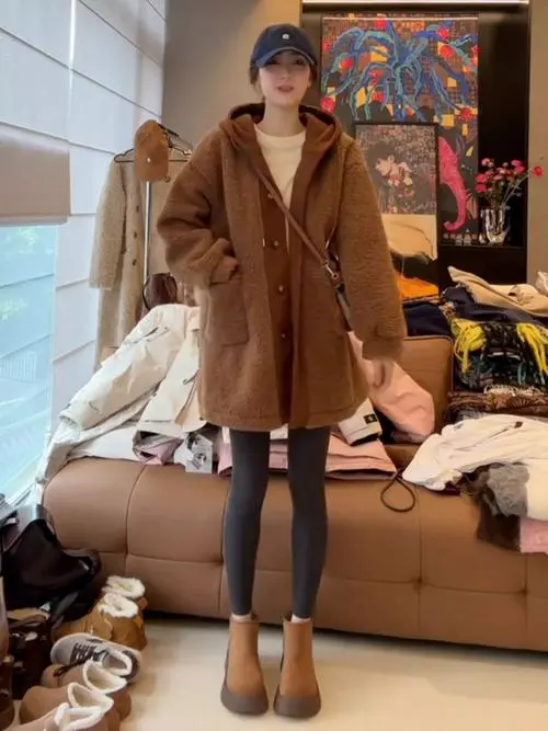 长款带帽大衣怎么搭配