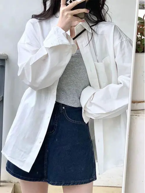 白衬衫打底怎么搭配