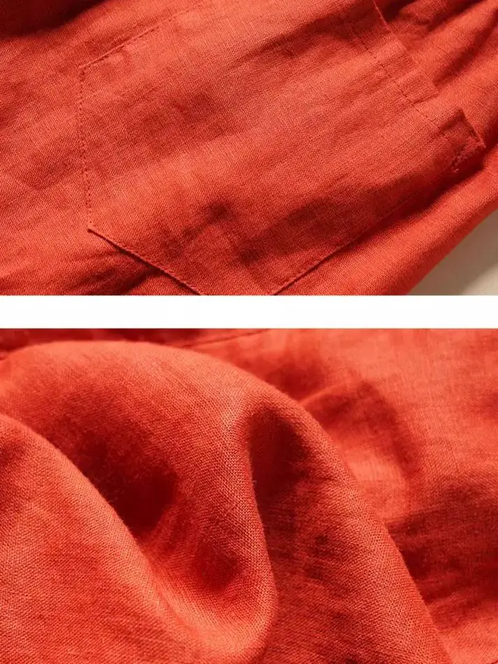 砖红色的短裤怎么搭配