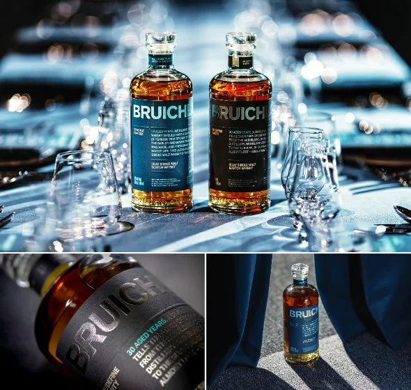 A group of bottles of alcohol Description automatically generated