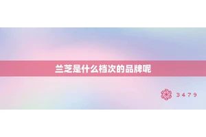 兰芝是什么档次的品牌呢