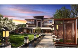 拥有中国风格的园林设计的豪宅，皇家公主待遇