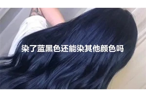 染了蓝黑色还能染其他颜色吗