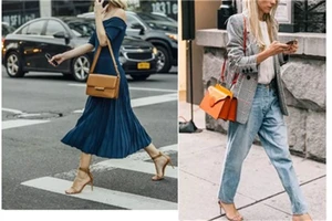 夏季女款高跟凉鞋穿出美丽，绑带方根款型图片