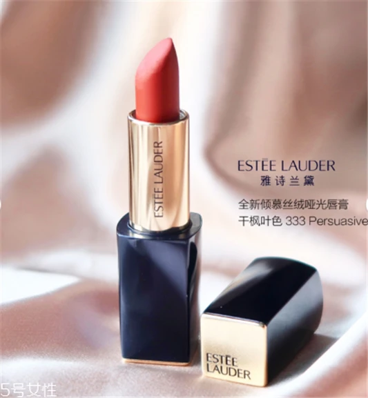 雅诗兰黛333口红试色，最美的干枫叶色 雅诗兰黛口红 雅诗兰黛333口红试色 第12张