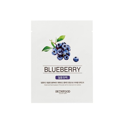思亲肤美印美食单张面膜「蓝莓」 密集补水 思亲肤 · 甘油 面膜 第1张