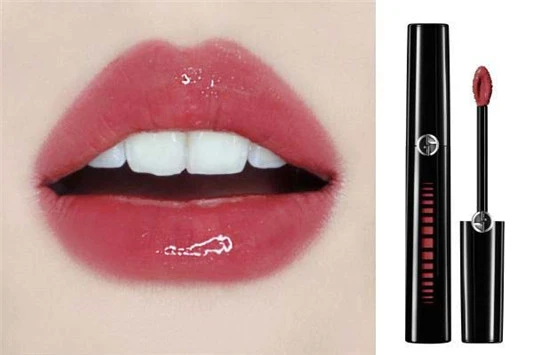 GIORGIO ARMANI新黑管镜光水唇釉#400#503色号试色 ARMANI 唇釉 试色 阿玛尼 第2张