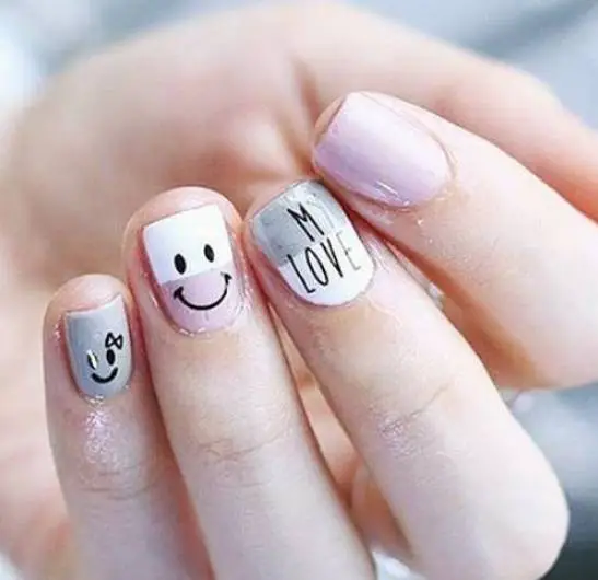 白色指甲油美甲图案哪些好看 美甲 白色指甲油 美妆 第2张