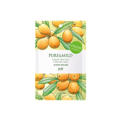 泊美枇杷控油清肌面膜「光滑柔嫩，清润美肌」 泊美 面膜 第1张