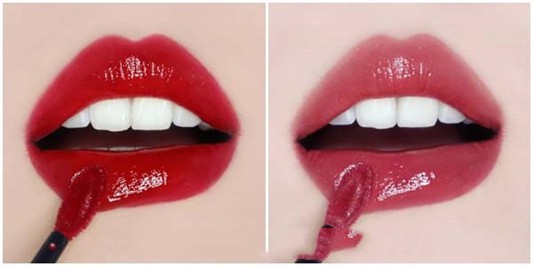 阿玛尼超美新黑管水唇釉#503温柔玫瑰#400血浆正红，必收色直接加入清单 GIORGIO ARMANI 唇釉 试色 阿玛尼 第1张