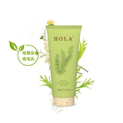 HOLA赫拉茶树植物调理毛孔清洁面膜「双效控油，收敛毛孔」 赫拉 面膜 第1张