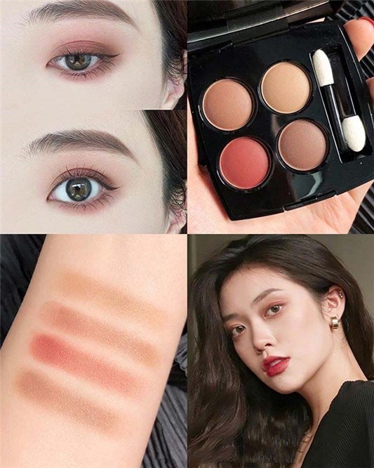 Chanel香奈儿人气枫叶棕红4色眼影盘试色，让双眼散发深邃温柔感 CHANEL 眼影 眼影盘 试色 香奈儿 第1张