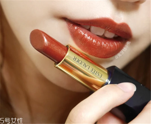 雅诗兰黛130口红试色，雅诗兰黛130slow，burn 雅诗兰黛口红 雅诗兰黛130口红试色 雅诗兰黛130slow burn 第5张