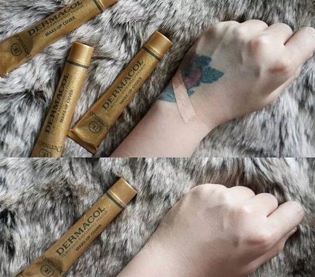 有用遮瑕膏过了体检的没 遮瑕膏 纹身体检 美妆 第1张