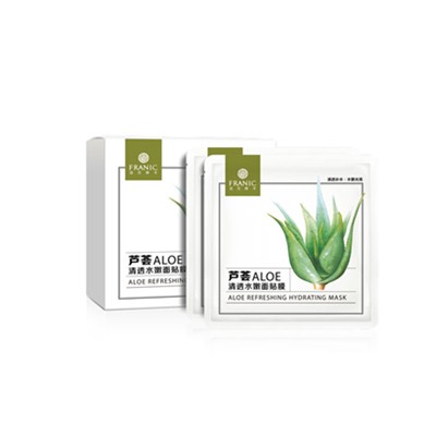 FRANIC法兰琳卡芦荟清透水嫩面贴膜「补水保湿，平衡水油」 法兰琳卡 面膜 第1张