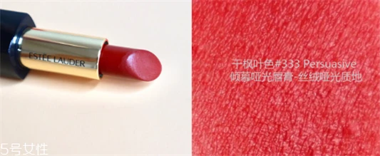 雅诗兰黛307和333哪个更好看，2大枫叶色pk 雅诗兰黛 雅诗兰黛口红 雅诗兰黛307和333哪个更好看 第3张