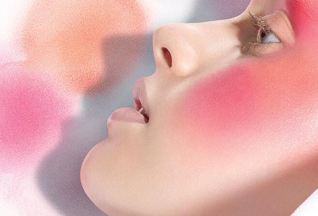 脸圆的女生怎么打腮红可以瘦脸，上妆教程方法分享 腮红 圆脸怎么打腮红 圆脸怎么打腮红瘦脸步骤图片 美妆 第1张