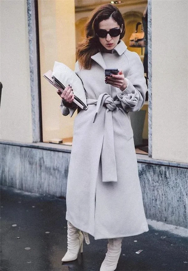 一身米白色穿搭温柔气质，充满活力增加层次感显瘦显腿长 温柔气质 充满活力 第3张