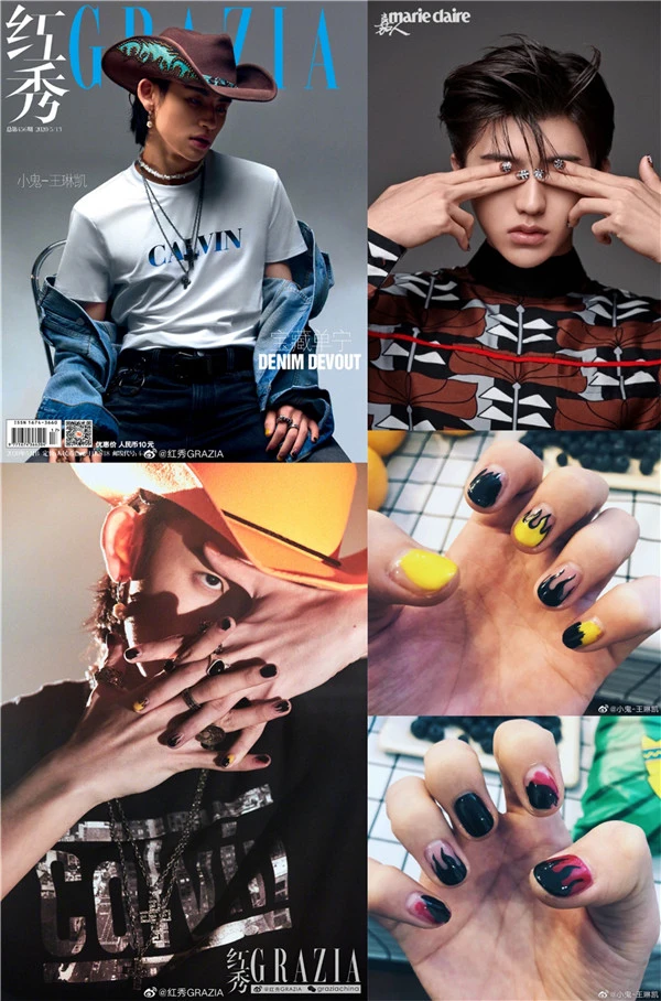 男生做美甲打造男性妆容新潮流，男生美甲吧 美甲 妆容 第4张