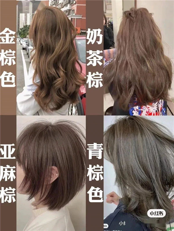 棕色系发色温柔又显气质，哪些发色显美又显白 发色 棕色系 第20张