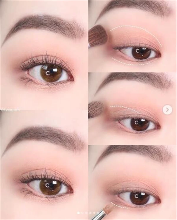 眼影渐层怎么晕染的漂亮，眼影打底色怎么画才美 眼影 打底色 第9张