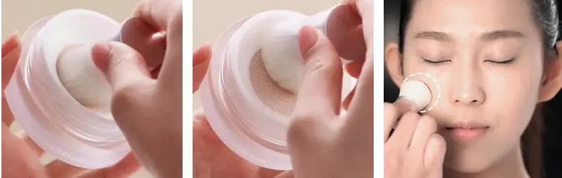 散粉如何上粉才贴服，散粉使用技巧方法 散粉 散粉方法 正确上散粉方法教程图片 美妆 第2张
