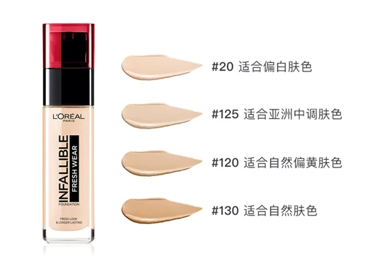 欧莱雅红帽子粉底液好用吗，选择适合自己色号粉底方法 粉底 欧莱雅红帽子 欧莱雅红帽子粉底液 美容 第2张