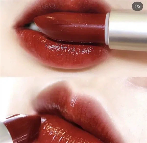 香奈儿58号和魅可Mac牛血色试色，其实这两个颜色不一样 香奈儿 58号 魅可 Mac 牛血色 第5张