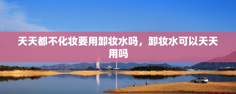 天天都不化妆要用卸妆水吗，卸妆水可以天天用吗