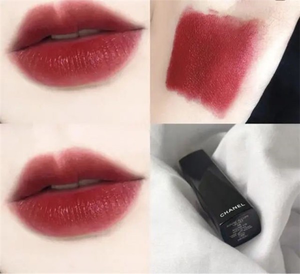 香奈儿58号和魅可Mac牛血色试色，其实这两个颜色不一样 香奈儿 58号 魅可 Mac 牛血色 第1张
