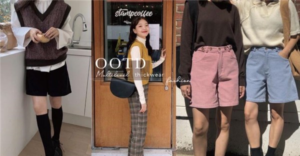 2020年日韩妞多层次穿搭方法，素色衬衫+针织背心超级必备 多层次 穿搭 第1张