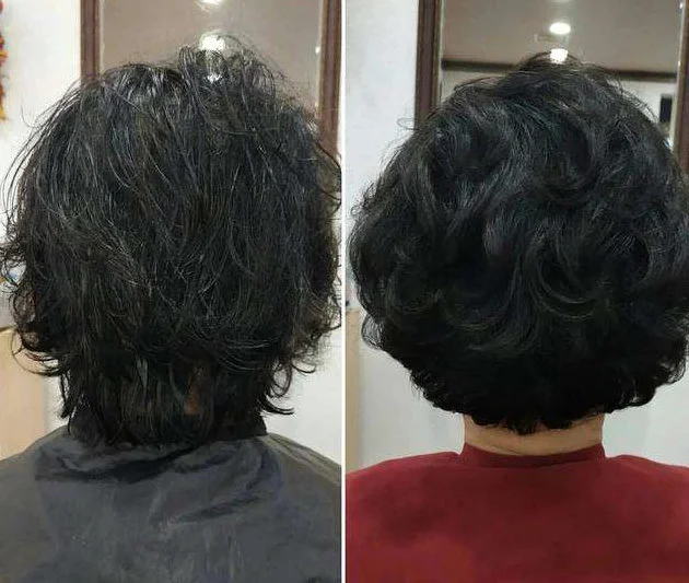 40多岁烫哪种发型年轻 烫发 中年烫发 美妆 第2张