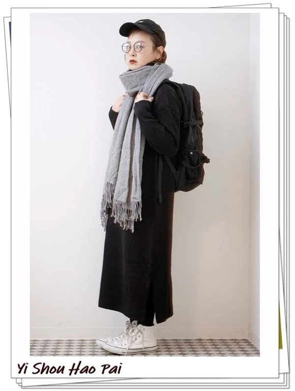 浅米色帆布背包经典休闲轻熟女人，时髦米色外套吸引目光 帆布背包 时髦 第20张