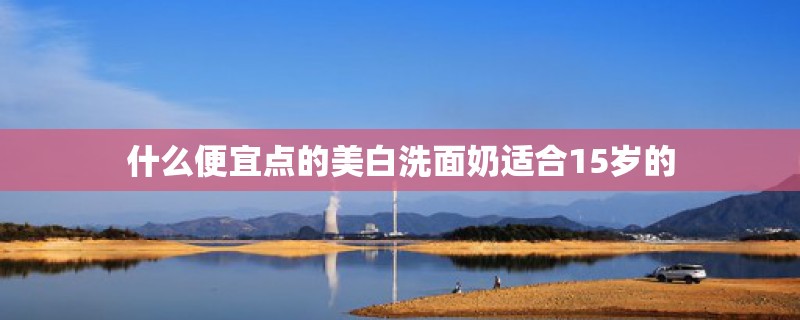 什么便宜点的美白洗面奶适合15岁的 什么便宜点的美白洗面奶适合15岁的