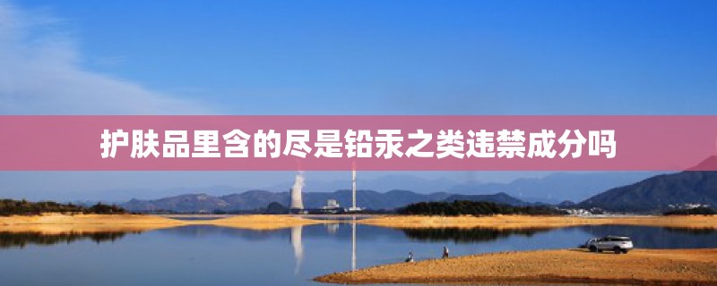 护肤品里含的尽是铅汞之类违禁成分吗