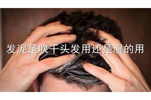 发泥是吹干头发用还是湿的用