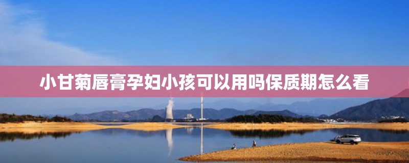 小甘菊唇膏孕妇小孩可以用吗保质期怎么看