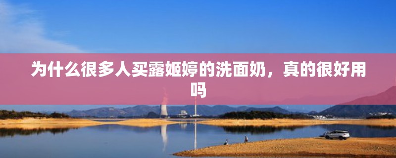 为什么很多人买露姬婷的洗面奶，真的很好用吗