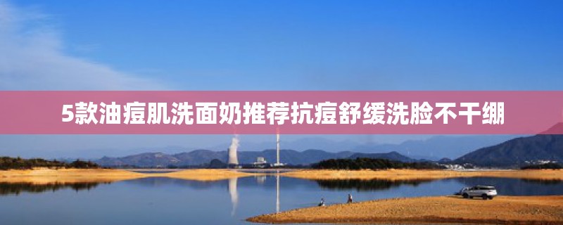 5款油痘肌洗面奶推荐抗痘舒缓洗脸不干绷