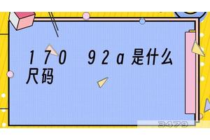 170 92a是什么尺码